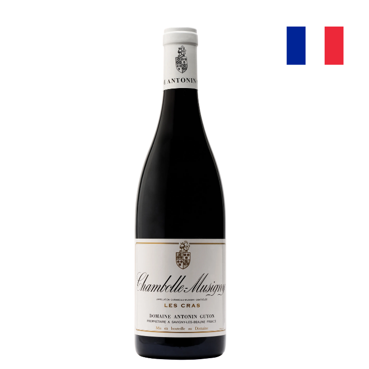 Bottle of Domaine Antonin Guyon Chambolle-Musigny Les Cras 2022 red Burgundy wine