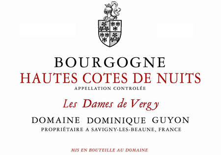 Domaine Antonin Guyon Bourgogne Hautes Cotes De Nuits Les Dames De Vergy 2022