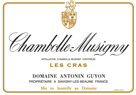 Domaine Antonin Guyon Chambolle Musigny Les Cras 2022