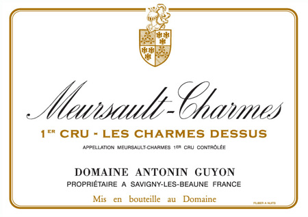 Domaine Antonin Guyon Mersault Charmes 1er Cru Les Charmes Dessus 2022