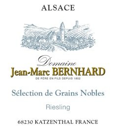 Domaine Jean Marc Bernhard Riesling Selections De Grains Nobles Muscat 2022 500ml