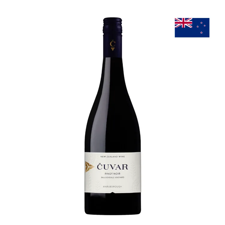Čuvar Guardians Pinot Noir 2023 – smooth, elegant red wine from New Zealand with cherry and spice notes