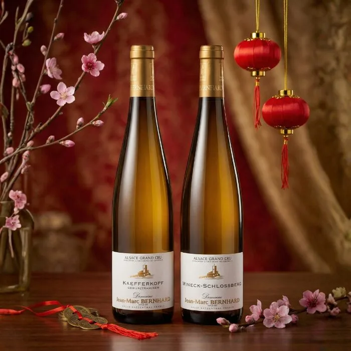 Domaine Jean Marc Bernhard Riesling Wineck Schlossberg Grand Cru 2021 & Gewurztraminer Kaefferkopf Grand Cru 2018