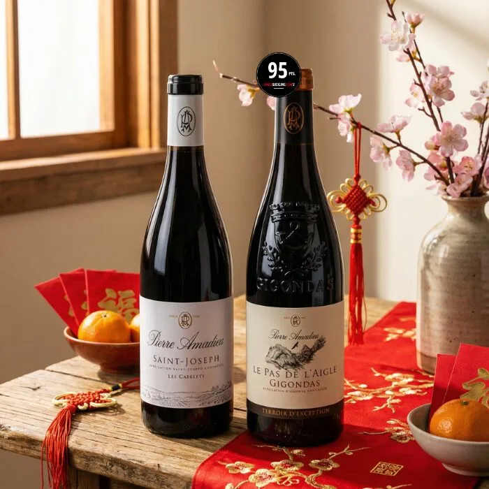 Pierre Amadieu Gigondas Le Pas de l’Aigle 2021 & Saint Joseph Les Capelets Rouge 2022